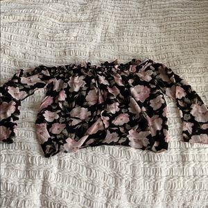 American Eagle flower off the shoulder blouse